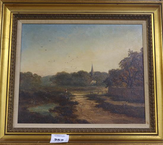 Edmund Niemann , oil on canvas, 25 x 30 cm